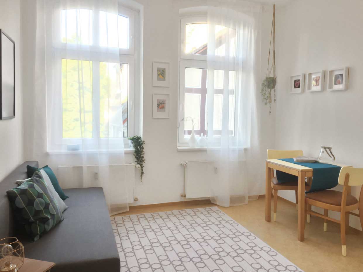 Ess- und Wohnzimmer im Römerburg Apartment 4